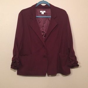 Maroon Cato’s Ponte Blazer
